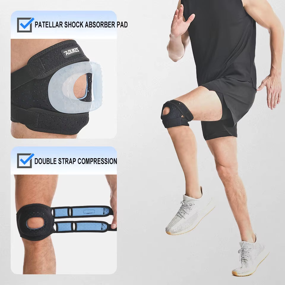 1PC Patella Knee Brace Knee Compression Sleeve Support for Women Men Knee Pain Arthritis Pain Sport Knee Guard Knee Pads