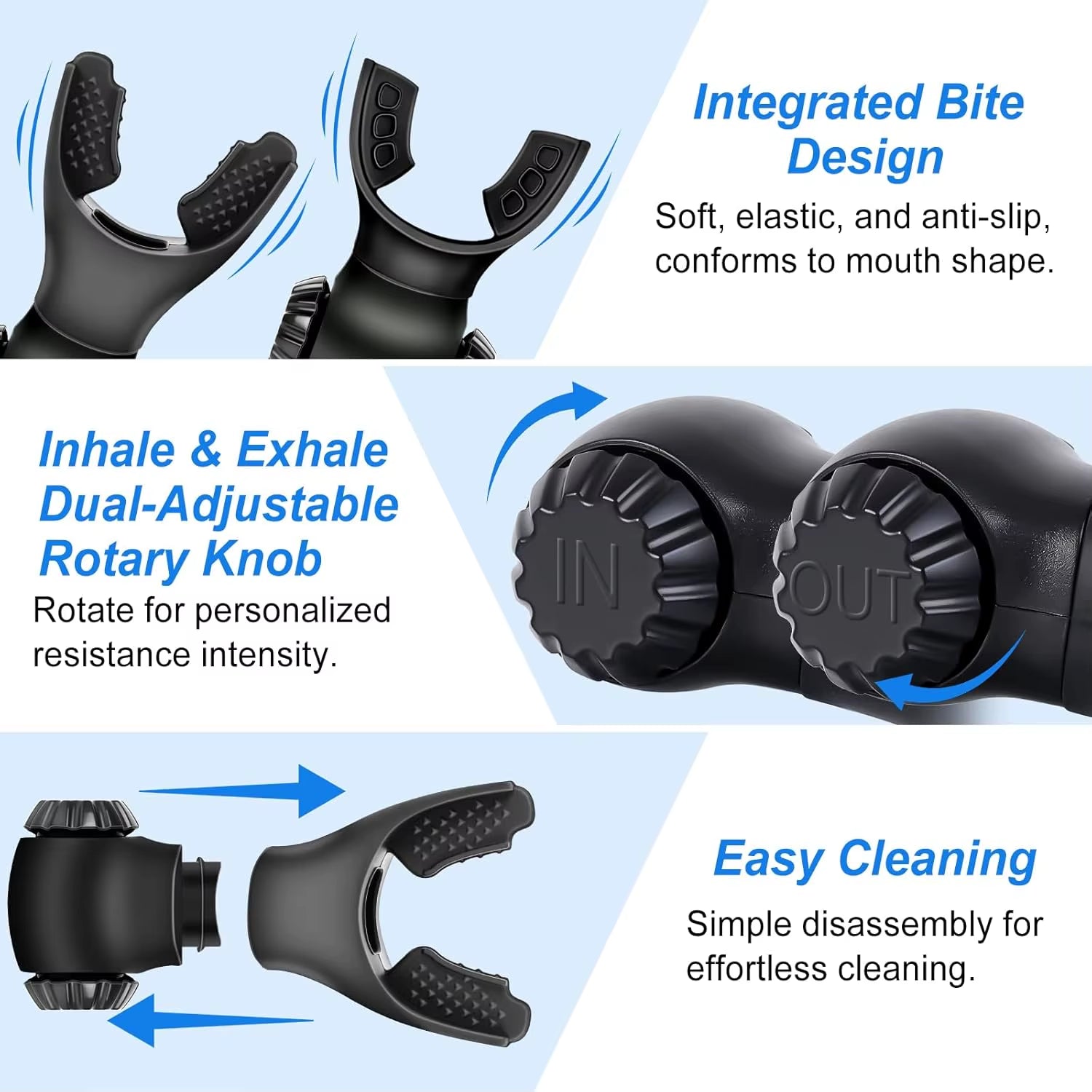 @#Breathing Trainer Lung Respirator Fitness Equipment Respiratory Silicone High Altitude Training Outdoor Exercise Tool